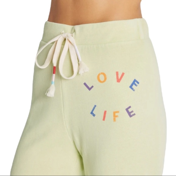 Wildfox Love Life Jack Joggers In P. Shadow Lime - Picture 5 of 9